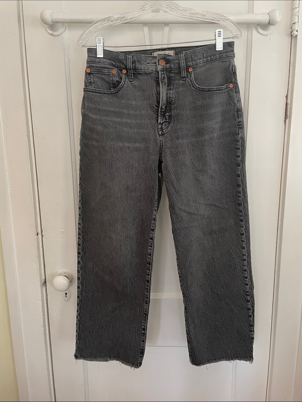 Madewell: The Perfect Vintage Wide-Leg Crop Jean Size: 28